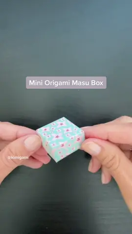 Reply to @l1li_no0b  Mini Masu Box #tiktokuk #LearnOnTikTok #origami #origamitutorial #tiktoktutorial #origamibox #masubox