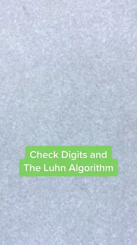 This is why credit card machines/online forms can (usually) reject an incorrectly entered card number so quickly. #math #LearnOnTikTok #TikTokTaughtMe #tiktokpartner