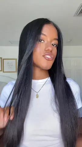 My Step by step wash & straighten routine with @Not Your Mother’s Smooth Moves Collection. Left my hair soft & Shiny✨ Products can be found at @walmart 🤍#cleangirllook #ad #NYMIRL