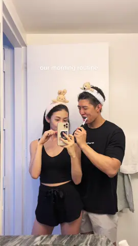 after we snooze 5 of our alarms..🙉 #fyp #couple #nyc #morningroutine #bloompartner @Bloom Nutrition