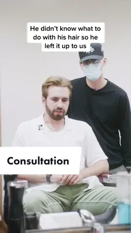 He didnt know what to do with his #hair so he left it up to us! #barber #barbershop #hairstyle