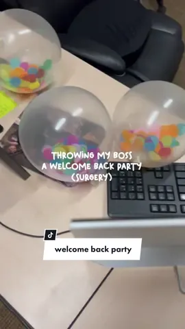 Throwing my boss a welcome back party! 🎊 #welcomeback #party #officeparty #cricutmaker #art #drawing #illustration