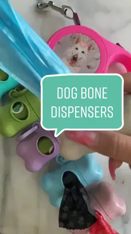 Dog bone dispensers in pastel colors #etsysmallbusiness #petsupplies #dogsoftiktok #pastel  #poophappens