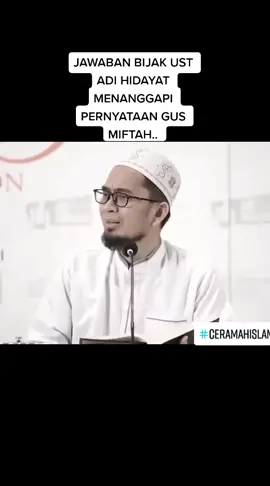 TANGGAPAN UST ADI HIDAYAT #RINDUBERPADULELAHBERPECAH  #ustadzadihidayat #hijrah #foryoupage #fypシ #bismillahfyp #gusmiftah