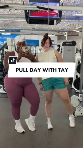 Pull day with @Tay 🌻 #plussizefitness #plussize #GymTok #backday #pullday #blackgirltiktok #swolemates