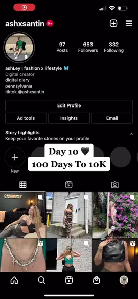 drop your insta lets support eachother ✨ #100daysto10k #girlytok