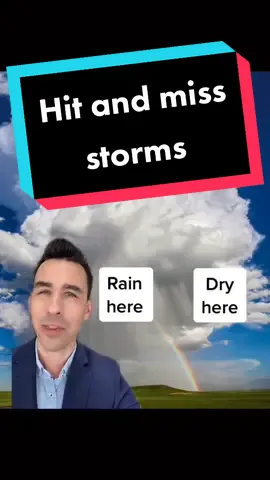 Thunderstorms can be hit and miss! ⚡️⚡️⚡️⚡️ #LearnOnTikTok #EduTok #thunderstorms