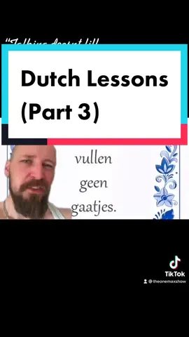 5 more Dutch sayings. #dutchsayings #dutchlessons #dutch