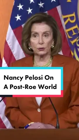 Nancy Pelosi responds to today's Dobbs decision that overturns Roe v. Wade #fyp #nancypelosi #dobbsvjackson #roevwade #abortion #prochoice #abortionisessentialhealthcare #2022midterms