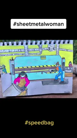 I paint and workout before work every single day.Got to be strong in everyway.  #union #sheetmetalworker #tradeswoman #speedbag #stayfit #unionsheetmetalworkers #arttok #workingclass #buildingtrades  #unionart #HavaianasLivreDeCliches