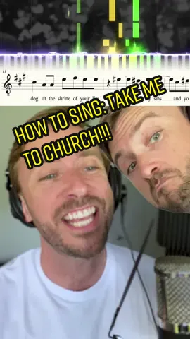 Reply to @yajnesh16  HOW TO SING Take Me To Church by @Hozier!!🙏🏻#howtosing #acapella #fypsounds #harmonybuilding #hozier @peterhollens 👀