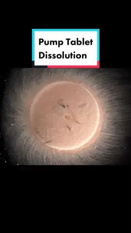 Is it a scream cake melting? Dissolution process of nifedipine bilayer osmotic pump tablets.#tabletmovie #tablet #dissolution