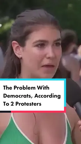 These two protesters have some strong thoughts on the Democratic Party #fyp #roevwade #roe #dobbsvjackson #abortion #abortionisessentialhealthcare #abortionrights #supremecourt #scotus #news #politics