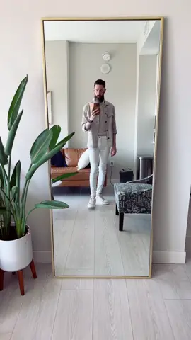 Putting the new floor mirror to the test 🪞✨ #mensoutfit #lookoftheday #menssummeroutfits