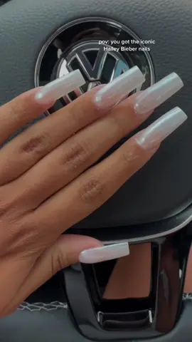 You need to try the hailey bieber nails for your next set 💅🏽🤍 some inspo for you #haileybiebernails #pearlnails #nailinspo