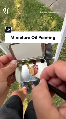This miniature oil painting is unbelievable! 🤯 (@Remington Robinson) #art #artwork #oilpainting #miniaturepainting #creative #watercolorpainting #fyp #foryoupage