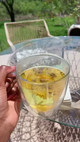calendula tea while reading on this fine afternoon 🌞 #tea #peaceful