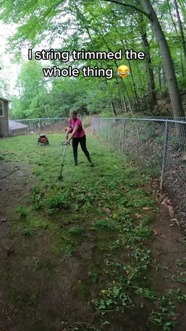 It was a steep driveway…I wasn’t bringing the push mower the whole way up here 👀😂