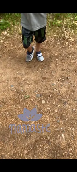 Trying to meditate in nature. #mediation #kidsandnature #unschooling #hikingwithkids #Hiking