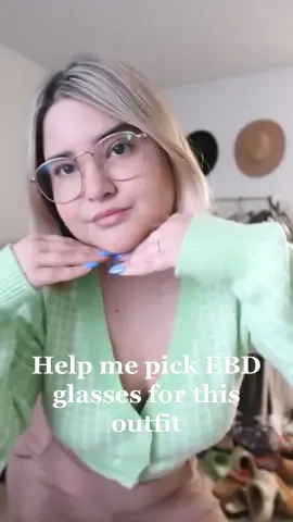 Help me pick @EyeBuyDirect glasses for this outfit 💚🤓 #newglasses #eyebuydirect #glasseshaul #OOTD