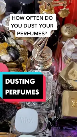 HOW OFTEN DO YOU DUST YOUR PERFUMES? MORE VIDEOS HERE 👉 @herfragrancetv #perfumeblogger #perfumeaddicted #perfumeinfluencer