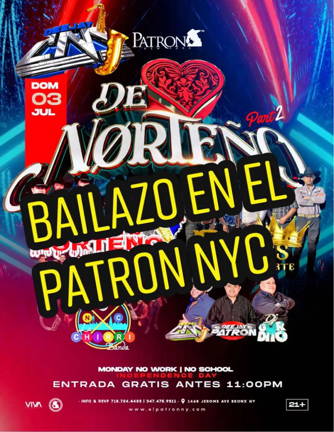 Nos vemos en el@elpatronny #patronny #crimennorteño #losreyesdelnorte #lachirribanda #djgorditomix #djpatronny #djcmnyc