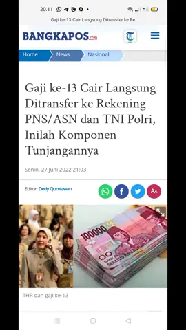 Alhamdulillah.. beritanya menyejukkan..mantull..#gaji13