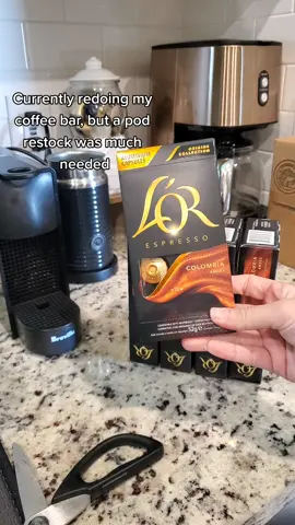 these L'or pods are pretty good, found on Amazon! #nespresso #coffee #coffeeathome #coffeebar #restock #healthadepopit #icedcoffee