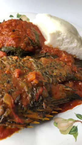 This what I’m having for dinner 😋 Stewed Tilapia, Ugali and Spinach! Karibuni😊 #Tilapia #Fish #FriedFish #ugali #Samaki #Spinach