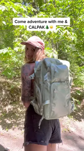 Let’s go to the river with @CALPAK  !🌲☀️ Use Code ABIGAIL10 to get your own Terra bag! #calpak #adventure #travel #partner #vanlife #river #Summer
