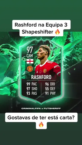 🚨 Rashford 🏴󠁧󠁢󠁥󠁮󠁧󠁿 foi adicionado para entrar na equipa 3 ✅  Estatísticas OFICIAIS 🔥 Confirmado pelo @thefutsheriff ✅ 📸 @criminalfifa  #FUT | #FIFA22 | #shapeshifters | #fifaleaks | #fifabrasil #fy #fyp #fifa22ultimateteam