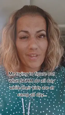 Inquiring moms want to know...If you're a SAHM who's kids are in camp all day, what do you do? #MomsofTikTok #relatable #fyp