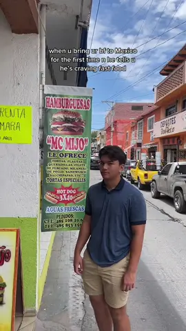 We out here in a little pueblito, this is the closest thing hes gonna get 😂 #theaguilars #relatable #mexico @harrison.dagondon