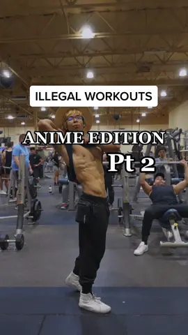 Illegal use of equipment to turn to an anime character day let's get it #anime #animetraining #animeworkout #viral #trending #fyp