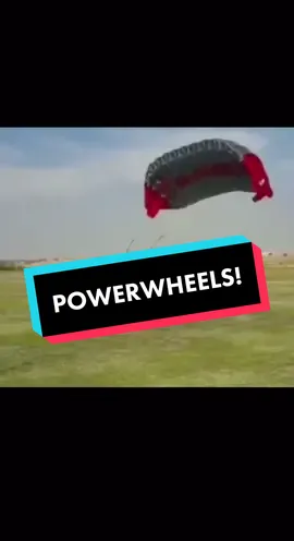 The power steering ran out! #fyp #powerwheels #parachute #XGames #ouch