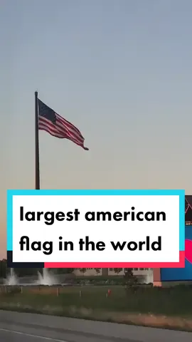 The largest American Flag in the world is in Kohler Wi!  #4thofjuly #american #flag #viral #fyp #kohler #wisconsincheck #sunset #merica