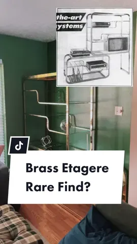 ICONIC✨ Needs to be cleaned up a bit and styled BUT CAN WE HAVE A MOMENT FOR THE ETAGERE 🤌🏻😭 #etageres #designinstituteofamerica #rarefurniture #iconicfurniture #milobaughman #rarevintage #brassfurniture #rarevintagegoods #furniturefind #weirdsecondhandfinds #secondhandfurniture #etageregold #retrofurniture #furnitureretro #furnishinghomes #milobaughman #vintagelivingroomdecor #vintagelivingroom #retrolivingroom