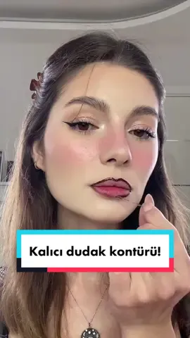 Tüm gün kalıcı dudak kontürü 😍 #erinsengul #makyajperisi #üründenemeperisi #makyajhileleri ib: @Sacheu