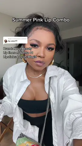 Reply to @renitaelaine I was playing around with colors and lipsticks from @novabeauty and came up with this fun pink look #lipcombo #summermakeup #makeuptutorial #grwm #sellingtampa #sellingtampanetflix