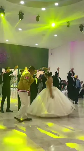 Reply to @samanthaescalante6  he was feelin himself up there 😂 he was all excited before too, barking and everything 😂 #theaguilars #relatable #quinceañera