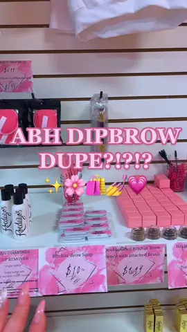 Waterprood, smudgeproof & long wearing #browpomade #abhdupes #browdupe #dipbrow #roedayosbeautique #roedayos #browpomadebrush #dupe #makeupdupes #browdupe #beautyboutique💎 #motherdaughterduo #viral