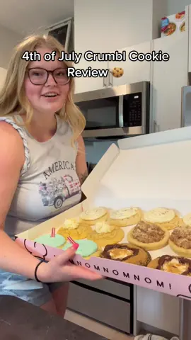 ⭐️ Crumbl Cookie Review ⭐️ Week 2 #crumbl #crumblcookies #crumbltiktok #crumblreview #4thofjuly