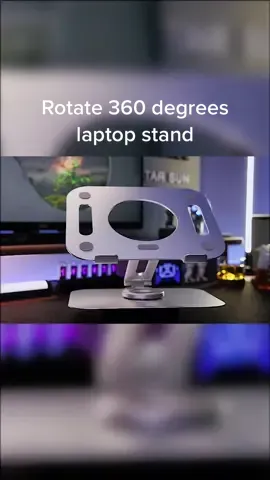 A laptop stand that rotates 360 degrees,feels as smooth as a steering wheel #goodstuff #digitalaccessories #mobilephoneholder #tabletstand #tabletsupport
