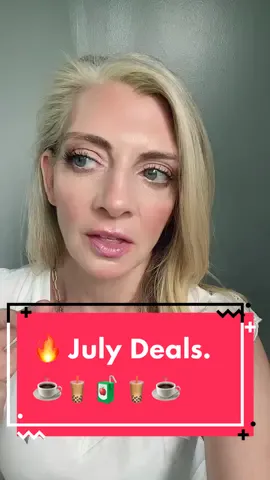 July Food deals. ☕️🧋🧃#moneysavingtips #moneysavingtips #savemoney #savingmoneytips #tipstosavemoney #moneysavingmom