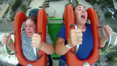 you can't help but laugh #mommasboy #fun #almostdied #scared #scaryride #rollercoaster #screamitout #crying #letitout #wecrazy #mrytlebeach
