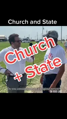 This guy is a constitutionalist who doesn’t believe in the separation between church and state. #fyp #funny #illinois #what #interview