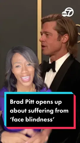 Actor Brad Pitt opens up about suffering from undiagnosed prosopagnosia, or ‘face blindness.’ #bradpitt #news #abc7la #abc7eyewitness #disorder #faceblindness #celebrity #prosopagnosia