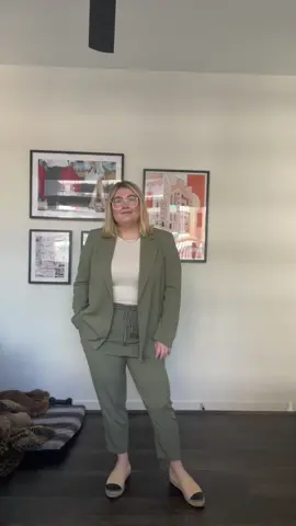 a Friday power suit moment #wiwtw #OOTD #fashiontok #midsizefashion #outfitinspo #capsulewardrobe