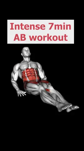 Intense AB workout, no equipment🔥 #abs #sixpack #Fitness #GymTok