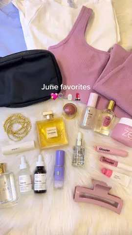 JUNE FAVS😍😍 (amazon Lululemon dupes/jewelry linked in my Amazon storefront!!🛍) #junefavorites #makeup #skincare #lululemondupes #luludupes #chanel #tatcha #meritbeauty #theordinaryskincare #glossier #amazonfinds #clawclips #workoutsets #goldjewelry #perfume #lululemon #essentials #cleangirl